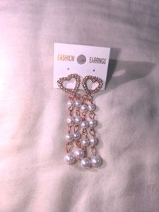 Elegant Gemstone &amp; Pearl Drop Earrings