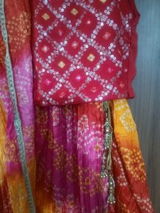 Babyhug Bandhani Lehenga Choli Set