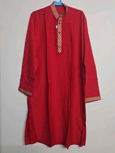 Elegant Red Kurta