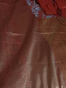 Orange Saree with Blouse