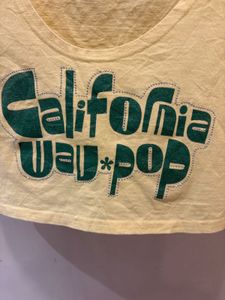 Yellow California WayPOP Crop T-Shirt