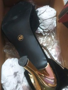 Black Bow Heels