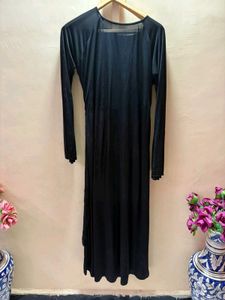 Black Floral Embroidered abaya