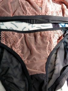 Clovia Mesh Lace Bralette and Panty Set