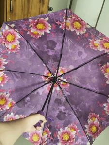 Floral Print Compact Umbrella