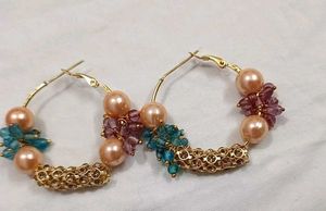 Beaded Necklace and Earring Set