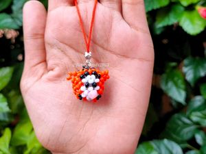Cute Beaded Keychain Charms (Set of 4)