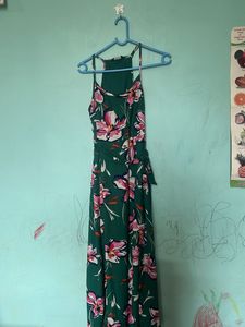 Green Floral Maxi Dress