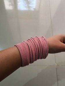 Stack of Pink Bangles