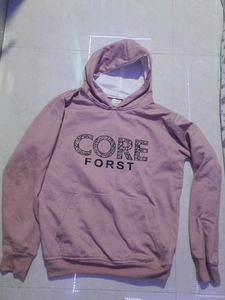 Pink Graphic Print Hoodie