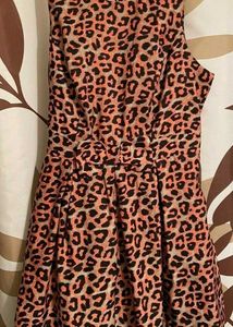 Forever 21 Pink Leopard Print Dress