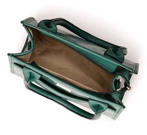 Elegant Green Croc Handbag