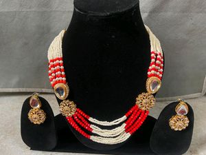 Royal Red White Beats Work Jewellery