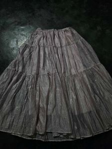 high mesh waisted slimming a line skirt