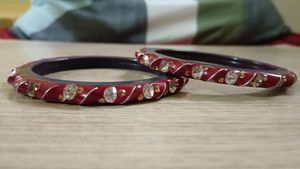 Bright Red Colour Daily Use Bangles