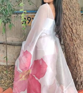 Floral Organza Saree