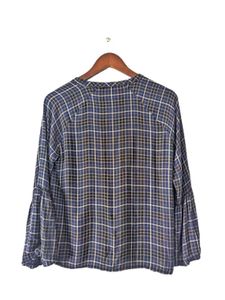 Chic Plaid Bell Sleeve Top