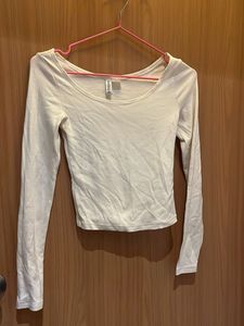 H&M White Full Sleeve Top🤍