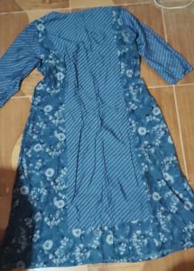 Stylish Blue Floral Kurta