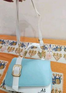 Stylish Two-Tone Crossbody Bag