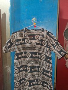 Unique Om &amp; Mahakal Print Kurta
