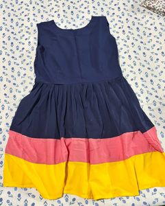 Color Block Sleeveless Dress