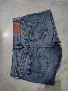 Levis Denim Embroidery Shorts