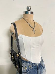 Chic White Corset Top
