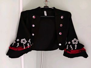 Brand New Red Floral Skater Dress With Jacket