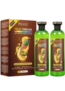 Fruit vinegar hair colour gel natural brown