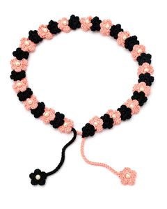 Crocheted Flower Belt