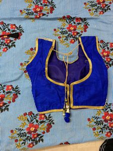 Designer Embellished Royal Blue Blouse