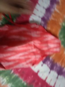 Coral Zebra Print Top