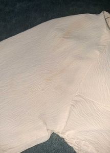 White sweetheart neckline Top