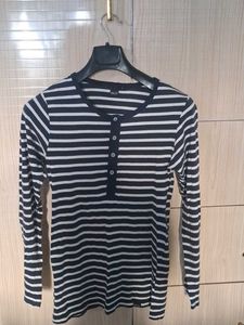 Classic Striped Long Sleeve Top