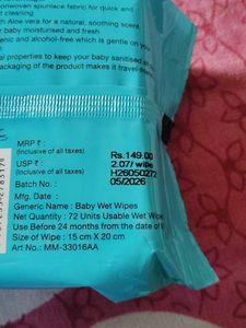 32.Mee Caring Baby Wipes