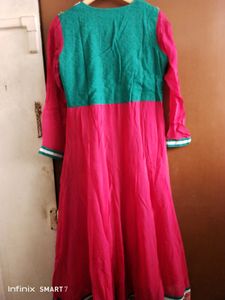 green and pink Kurtas With Box