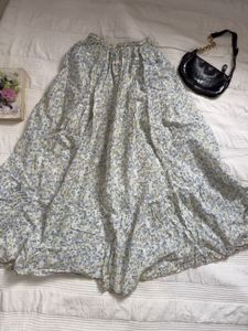 Flowy Floral Tiered Maxi Skirt