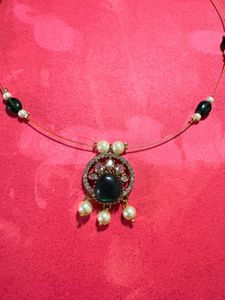 Elegant Pearl and Stone Necklace