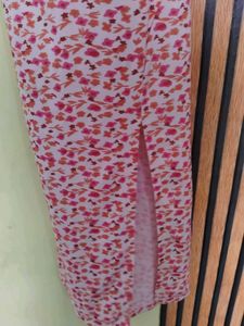 Cute Floral Print Midi Dress
