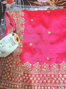 Ajmera Pink Embellished Saree