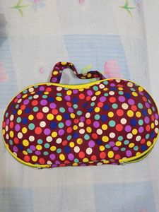 Vibrant Polka Dot Travel Bra Organizer