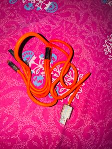 Vibrant Orange Charging Cable Set