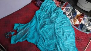 Beautiful Teal Kurta Set with Dupatta for girls