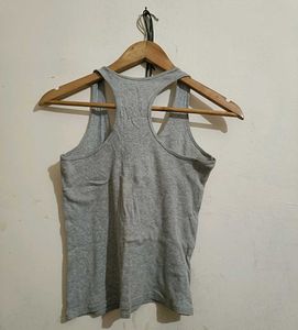 Grey Racerback Tank Top