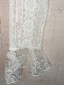 Partywear White Lace Shirt Blouse