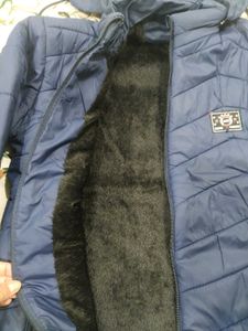 Navy Blue Puffer Jacket