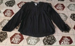 Chic Black Peplum Top