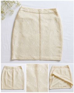 Elegant Lace Pattern Mini Skirt