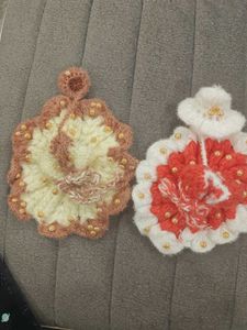 Handmade Crochet laddu gopal ji ki poshak- Set of